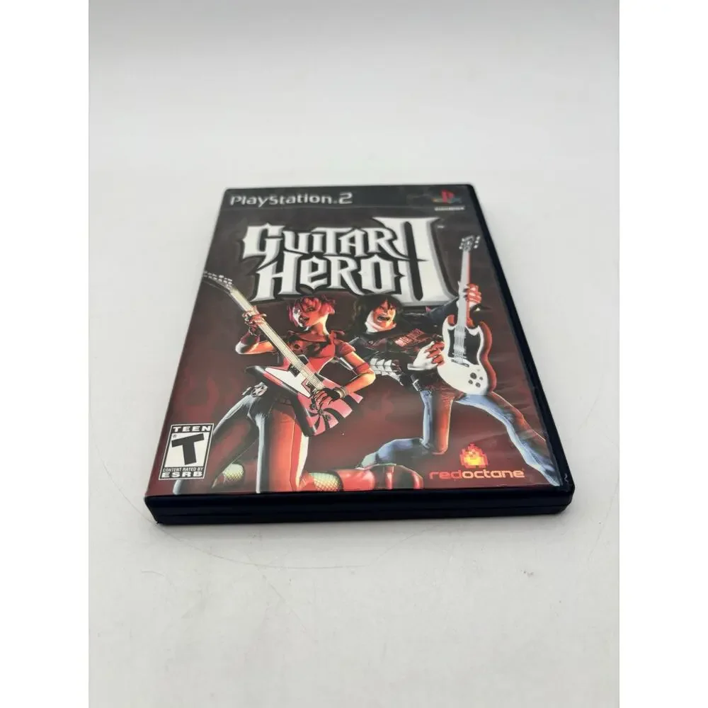 Guitar Hero II (PlayStation 2 PS2) Black Label CIB COMPLETE TESTED WORKS VG